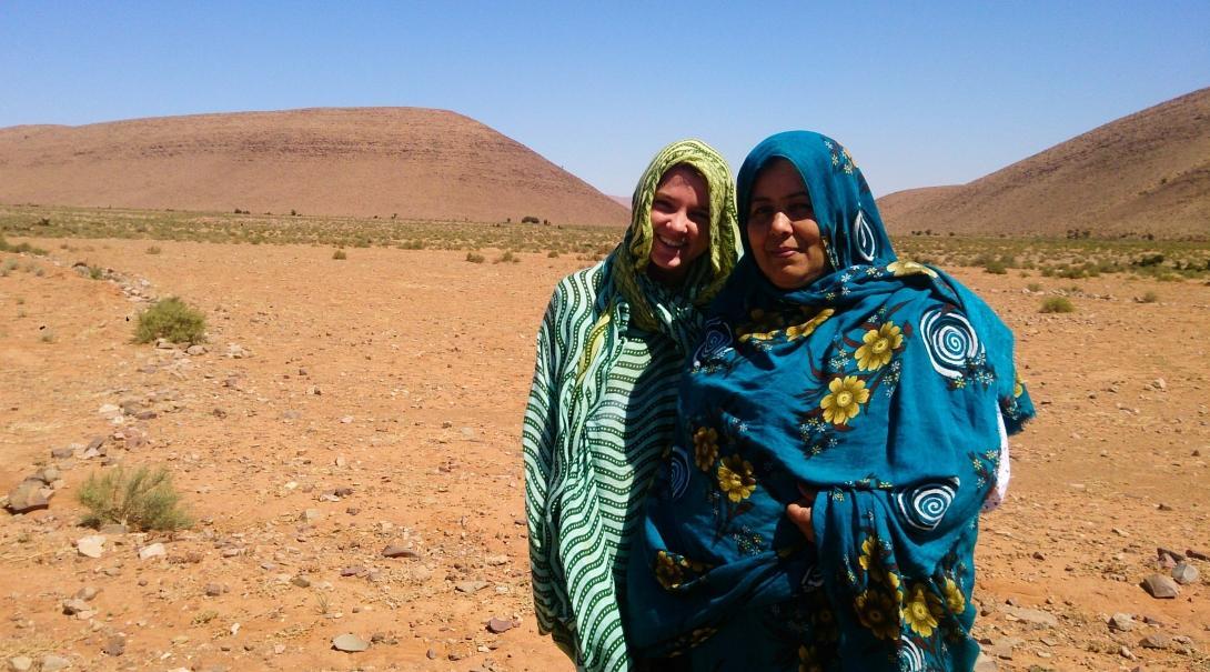A volunteer dressed in traditional Moroccan dress during one of Projects Abroad's cultural immersion programmes.