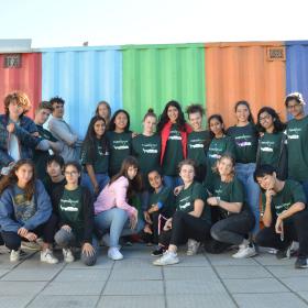 Teens relax at their South African placement on a volunteering opportunity for 15, 16, 17 and 18 year olds.