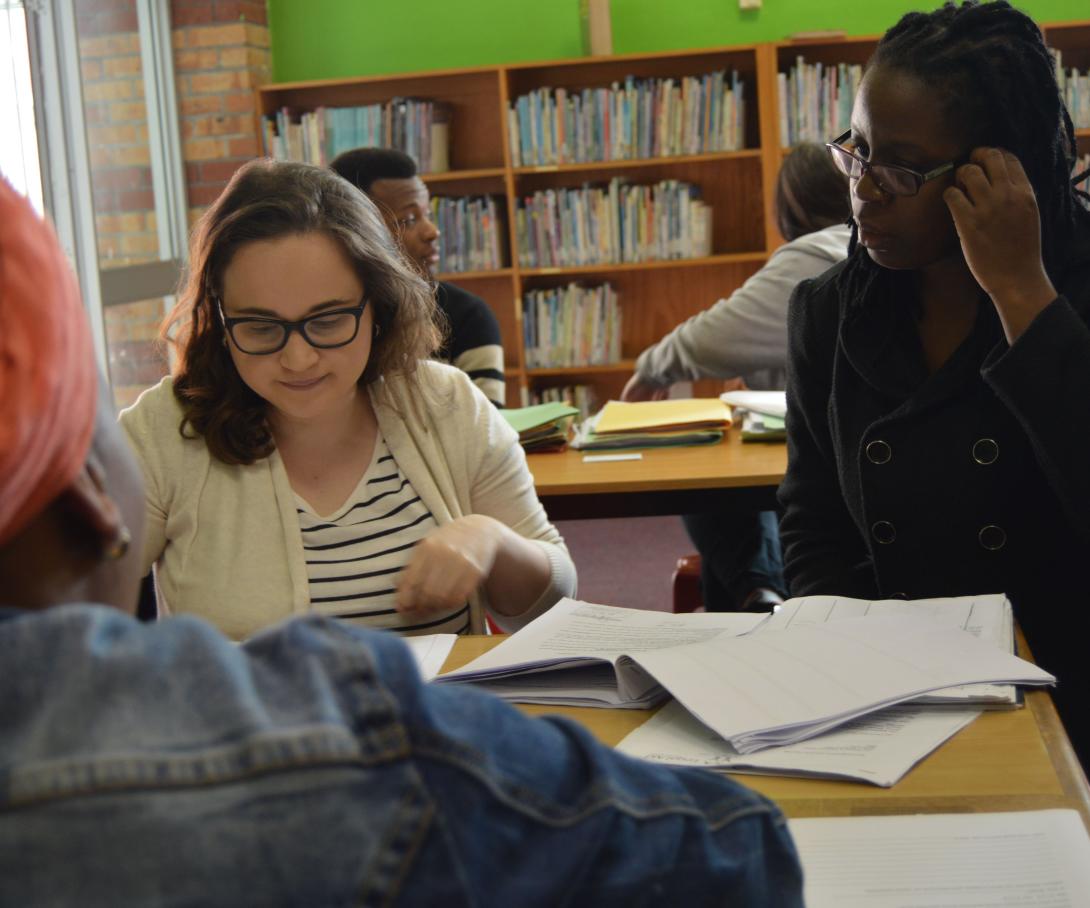 A Projects Abroad staff member guides an intern during an interview on one of our legal internships abroad.